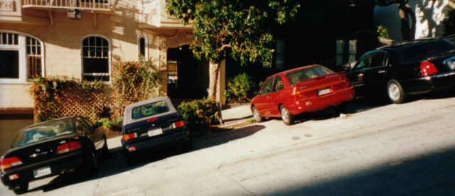 Lombard Street auf der einen Seite